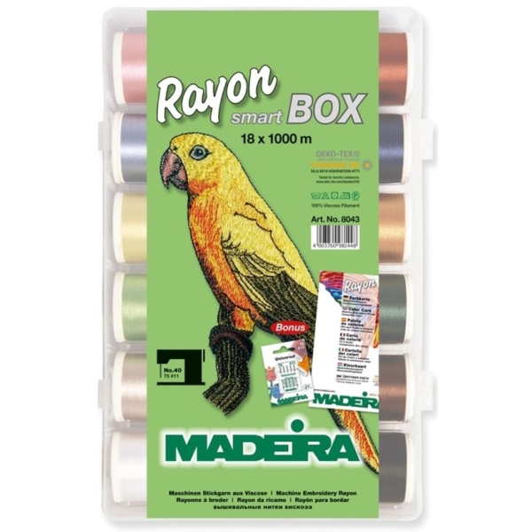 Boîte de fils à broder madeira RAYON smart BOX (Réf. 8043)
