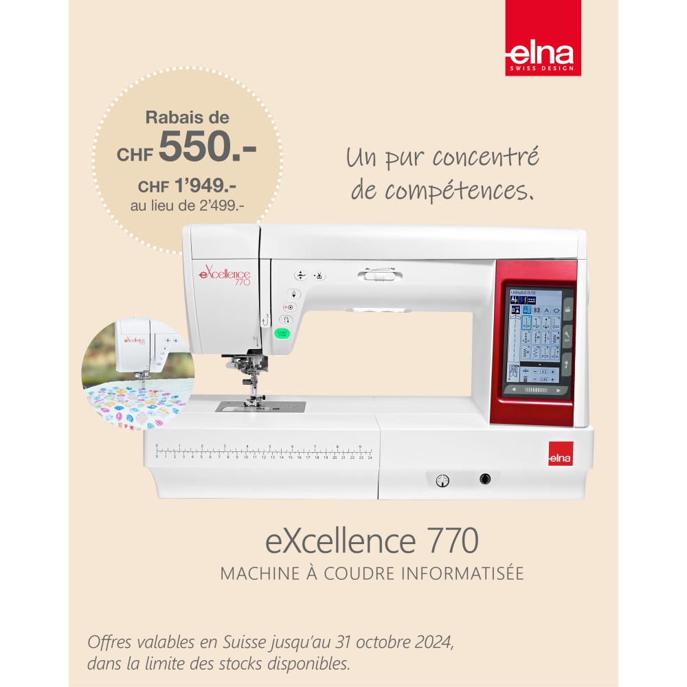 Elna eXcellence 770 promotion