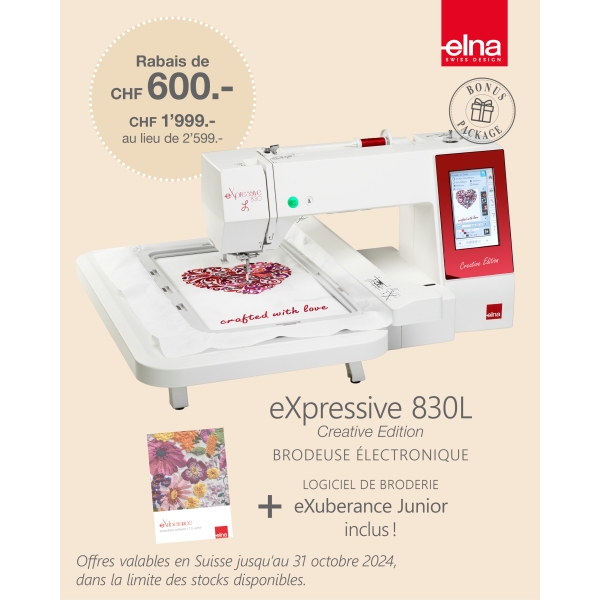 Elna eXpressive 830L-Creative Edition Promotion