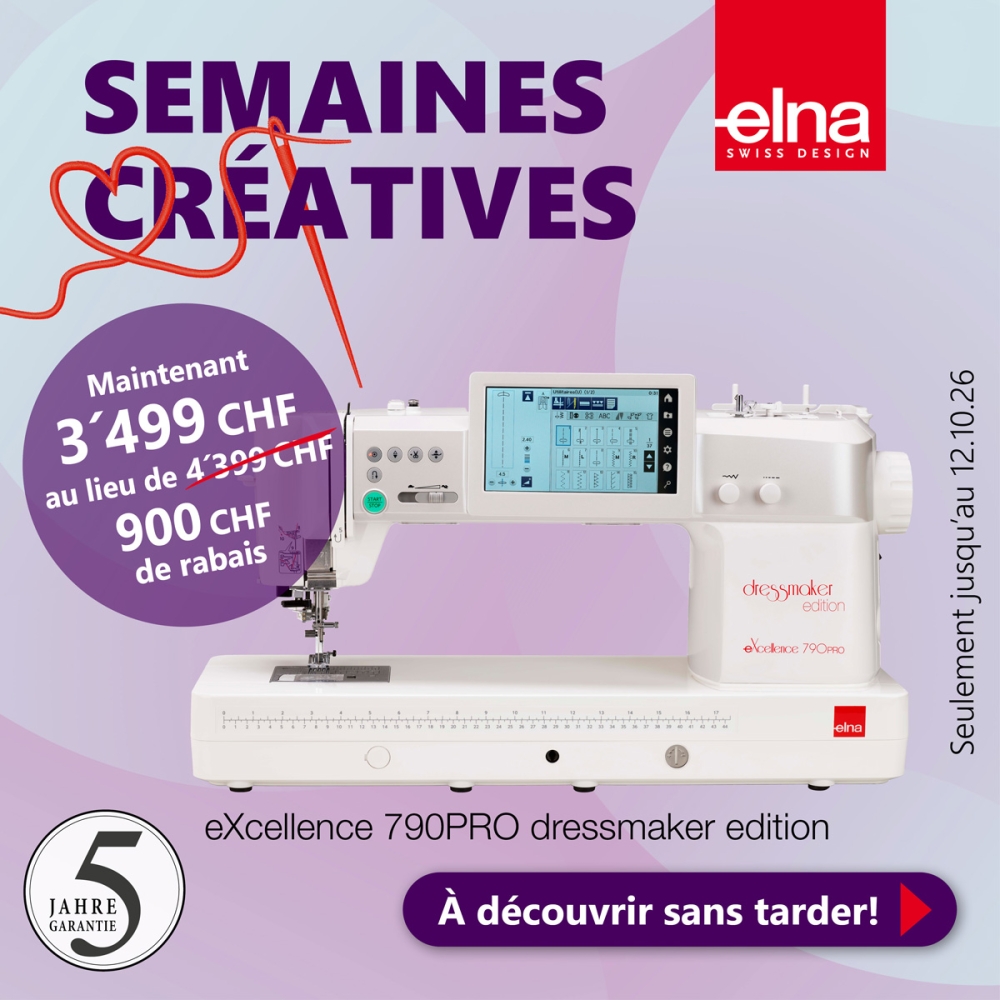 Elna eXcellence 790PRO NOUVEAU modèle