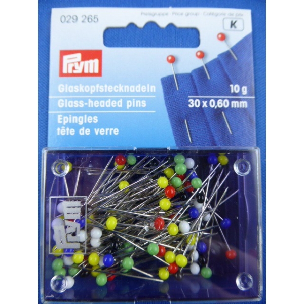 Epingles tête de verre PRYM 029 265 (K)